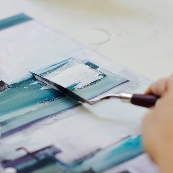 ArtNight Abstrakt Spachteltechnik Strukturmalerei Moderne Kunst Besonderes Kunstwerk selbst gemalt