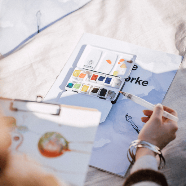 ArtNight Aquarell im Park Sommer-Erlebnis Kreativworkshop Aquarellmalerei Outdoor-Event