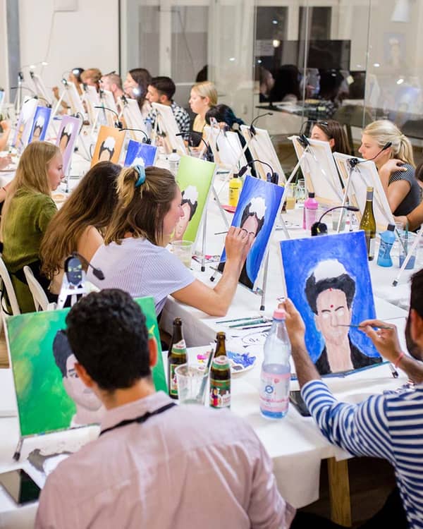 Malen beim Firmenevent