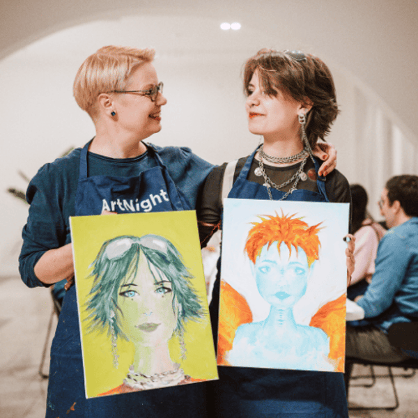 ArtNight Paint Your Mom Partner Friend Erlebnis Malkurs Kreativworkshop Malevent Erlebnis