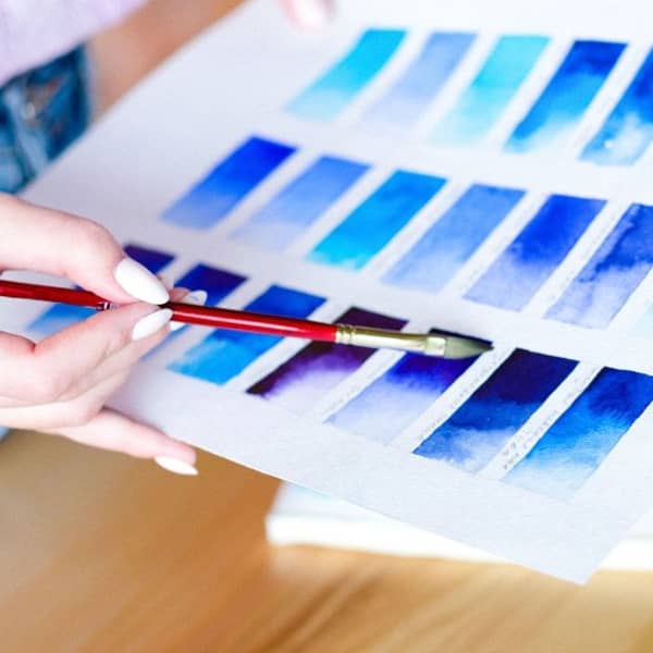 unterschiedliche Blautöne