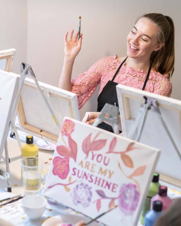 Teilnehmerin bei einer privaten Feier