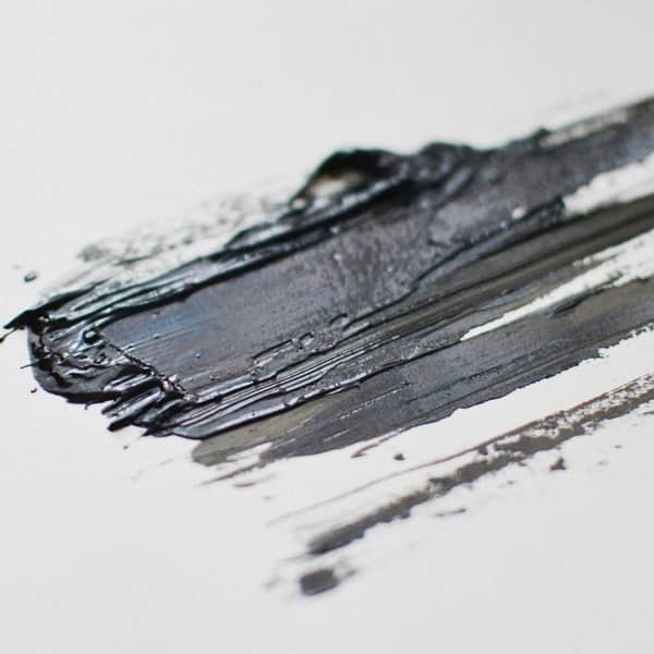 verschmierte schwarze Farbe