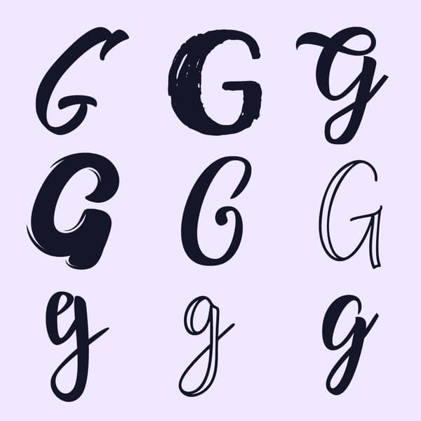 handlettering buchstaben-alphabet G