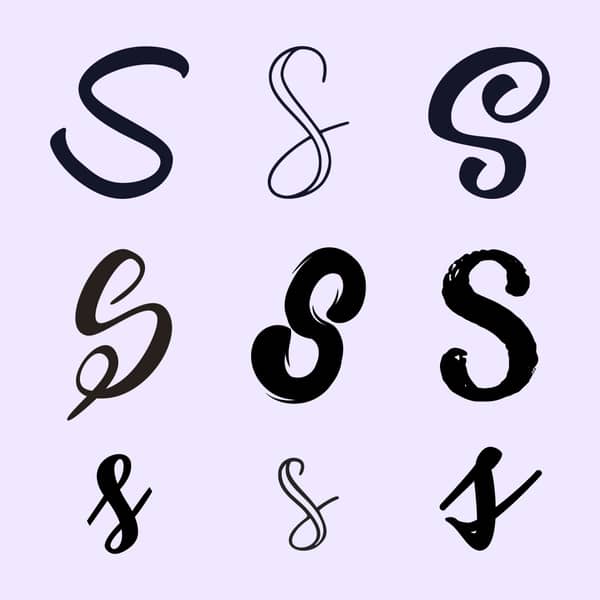 handlettering buchstaben-alphabet S