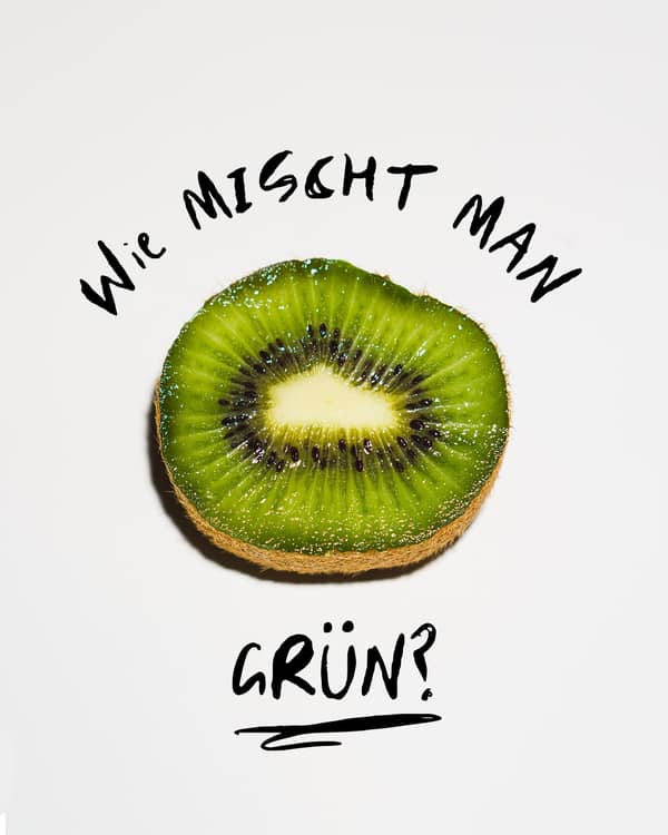 Grüne Farben mischen