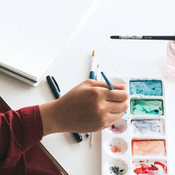 Tuschkasten mit Aquarellfarben