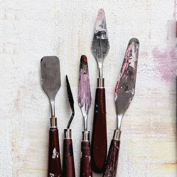 Auswahl von Malspachteln