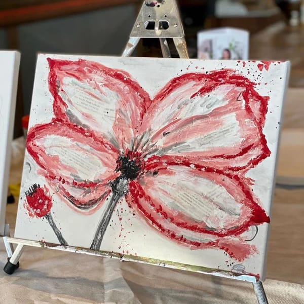Mixed Media Mohn – Bild 1 von 5