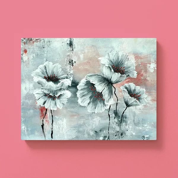 Florales Spachteln  – Bild 1 von 5