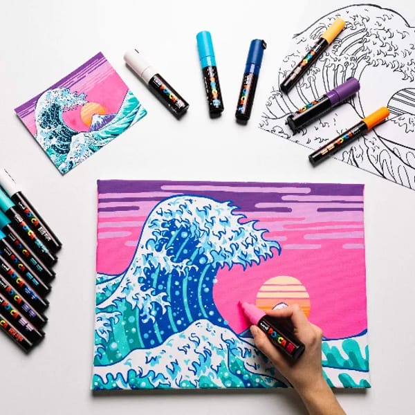 ArtNight x POSCA: Neon Welle - Lerne PopArt kennen – Bild 1 von 1