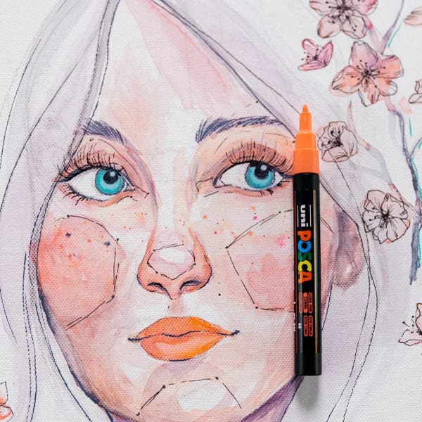 ArtNight x POSCA: Watercolour Portrait - Lerne Gesichter zeichnen – Bild 1 von 1