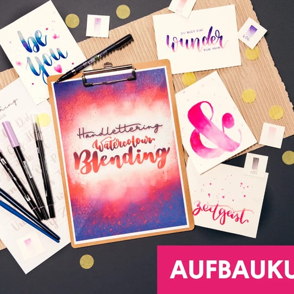 Aufbaukurs: Handlettering – Watercolour Blending – Bild 1 von 1