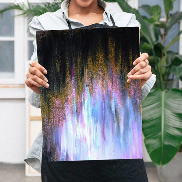 Glitzer Gold Schwarz – Bild 1 von 5