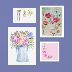 DIY und Aquarellkurse Aquarell: Blüten und Blätter