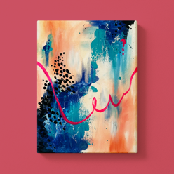 ArtNights mit lasierendem Farbauftrag Abstrakt Energy