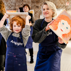 Neue ArtNight-Motive und -Erlebnisse Paint your Partner - Family and Kids