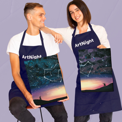 Gemeinsam Malen: Sternenhimmel