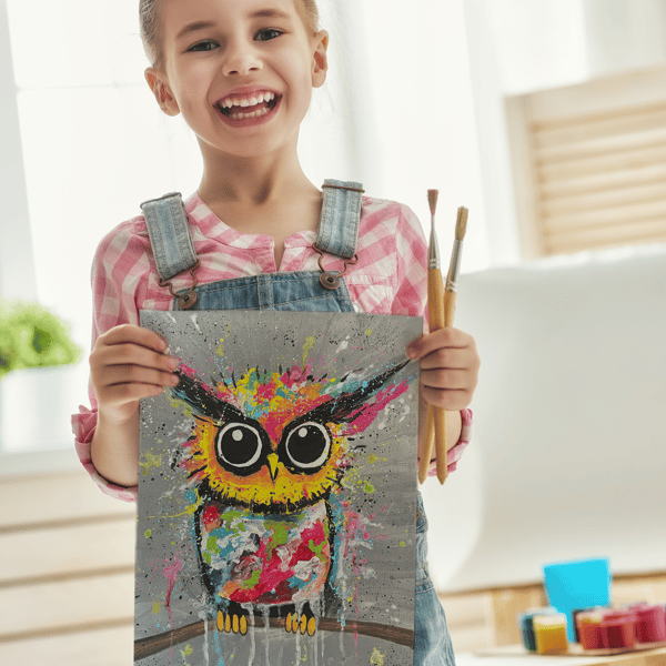 Kind mit Eule Kind mit Eule